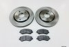 2 x Front Brake Disc & CERAMIC Pads for Voyager / Journey 2008-2017 BRK/RT/020A